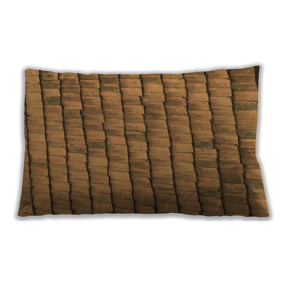 Ahgly Company Outdoor Rectangular Contemporary Lumbar Throw Pillow, 13 inch by 19 inch