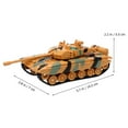 thumbnail image 4 of Children Military Model Toy Emulation Tank Model Toy (Camouflage Yellow), 4 of 9