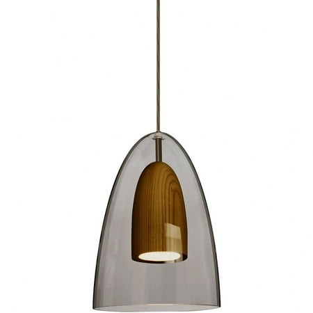 

Besa Lighting 1JT-DANOSMMD-LED-BR Dano - 13 Inch 9W 1 LED Cord Pendant Bronze Smoke/Medium Bronze Finish with Clear/Medium Glass
