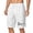 k219443-White5, variant on LIIPEE Men Shorts Casual Summer Solid Color Knee Length Shorts Male Fashion Mesh Sports Beach Shorts Comfortable Soft Breathable Daily Shorts,Beige19141,L