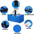 thumbnail image 2 of 4 Pack Moving Bags Heavy Duty Extra Large, Blue Moving Totes Bag with Zippers Backpack Handles for Clothes, Moving Boxes Dorm College Packing Supplies, 2 of 7
