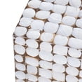 thumbnail image 3 of "East at Main Rosalind Beachy Mosaic Coconut Shell Cube End Table, 17""W x 17""D x 18.9""H", 3 of 8