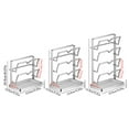 thumbnail image 2 of 1Pc Pot Lid Organizer Rack - Multifunctional Pot Lid Organizer with Removable Drip Tray for Countertop,Pan Lid Holder,Pot Lid Rest,Multifunctional Kitchen Organizer Stand,Space-Saving Lid Rack(C), 2 of 8