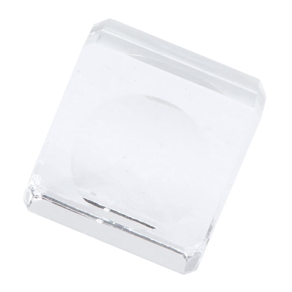 Transparent Crystal Glass Stand for Decorative Ornaments at Home Office Stylish Square Base