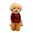 thumbnail image 4 of Velvet Thick Plaid Pet Clothes, Dog Winter Clothes Dog Vest for Winter Warm Soft Sweater for Small Medium Dog Cat Puppy, 4 of 9