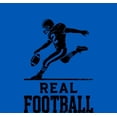 thumbnail image 4 of "Real Football" Sports Back to School Adult Royal Blue Crew Neck Short Sleeve Tee-Medium, 4 of 4
