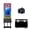 black booth+camera, variant on VANYA Magic Mirror Photo Booth 21.5inch Touch Screen Portable Selfie Machine Built-in Mini PC for Weddings(Without camera and printer)