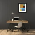 thumbnail image 3 of Grayscale 19x24 Black Ornate Wood Framed with Double Matting Museum Art Print Titled - Bright Blocks III, 3 of 4