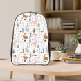thumbnail image 5 of Susaid Fall Rabbit Print Clear Backpack See Through Transparent Plastic Clear Bookbags for School, College, Stadium,Work, 5 of 7