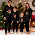 thumbnail image 2 of Fiaer Christmas Matching Family Onesie Pajamas Full Zip up Long Sleeve Deer Graphic One Piece Sleepwear Comfort Trendy Hooded Jumpsuit Sleepwear Loungewear Dad L, 2 of 9
