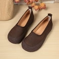 thumbnail image 5 of Coffee Casual Flat Shoes For Women With Slip On Style And Comfortable Round Toe, 5 of 7
