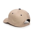 thumbnail image 3 of Outdoor Cap Brushed Twill Sandwich Visor Cap, Khaki & Navy - One Size, 3 of 9