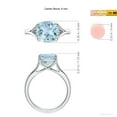 thumbnail image 5 of ANGARA Natural Solitaire 2.7 ct Aquamarine Split Shank Engagement Ring in 925 Sterling Silver for Women (Size-9mm) | March Birthstone, Anniversary, Jewelry Gift for Women | Natural Aquamarine Ring, 5 of 9