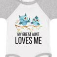 thumbnail image 4 of Inktastic Owls My Great Aunt Loves Me Boys or Girls Baby Bodysuit, 4 of 5