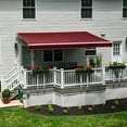 thumbnail image 2 of Awntech 18 Ft Maui Left Motorized Heavy Duty Patio Retractable Awning (216in x 9.25in x 120in), Burgundy, 2 of 8