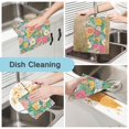 thumbnail image 2 of Yayeee 6 Pack Kitchen Dish Cloths for Washing Dishes Soft Absorbent Microfiber Towels, Floral Pattern, 2 of 9