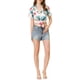 thumbnail image 2 of CAMISAS DE MUJER INSPIRADAS CHIC Hawaianas de Manga Corta Tropical Floral con Botones XS Blanca Floral, 2 of 7