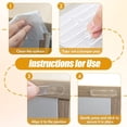 thumbnail image 6 of 10 Pcs Rubber Bumpers Stripes, Bexikou Self Adhesive Silicone Protector Stripes, Clear Furniture Bumpers Sound Dampening Buffer Pads for Door, Wall, Drawer, Toilet Lid, Glass Table Top, 6 of 7