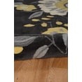thumbnail image 4 of Trio Wildflower Grey Area Rug 5x7 Transitional Contemporary, 4 of 7