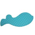 thumbnail image 4 of Alfombra de baño antideslizante para niños, alfombra de ducha de goma, inodoro, duradera, antibacteriana, resistente al moho, lavable a máquina, patrón de ballena. (Azul) JM, 4 of 5