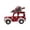A, variant on Wooden Christmas Truck Decoration with Miniature Tree, Rustic Tabletop Display for Holiday Shelf or Mantel, A