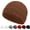 Brown, variant on Fisherman Beanies for Men Women Short Cuff Knit Beanie Winter Warm Hats Cap