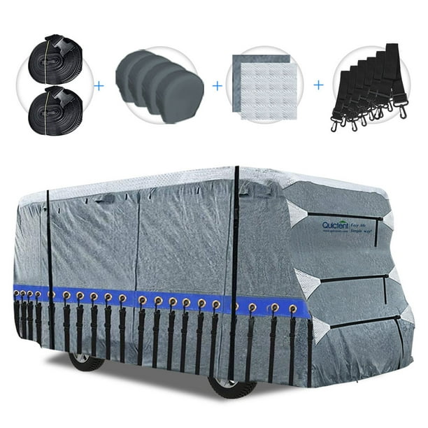 Quictent Upgraded Class C RV Cover, ExtraThick 5ply Camper Cover