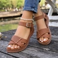 thumbnail image 6 of Willtoo Flat Sandals for Women Dressy: Comfortable Flats Sandals Women Open Toe Ankle Strap Walking Shoes Summer, 6 of 6