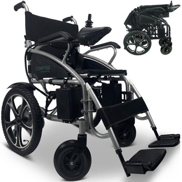 Portable Electric Wheelchair for Adults, Foldable Motorized Power