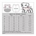 thumbnail image 4 of Vêtements pour Animaux de Compagnie Bonhomme de Neige pour Chien Pyjamas Doux de Noël PJS Moyen Rouge Longueur Dos, 4 of 10