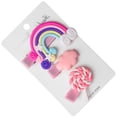 thumbnail image 3 of 3pcs Colorful Rainbow Candy Hairpins Cute Alloy Hair Clips Set For Kids Korean Style Girls Hair Clips, 3 of 6
