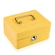 thumbnail image 2 of Mini caja de seguridad portátil de acero para el hogar, caja de seguridad pequeña con cerradura para dinero en efectivo, color amarillo, 1 ud., 2 of 8