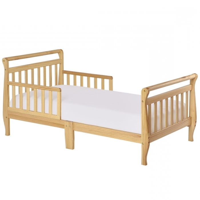 Dream On Me Sleigh Toddler Bed, Natural