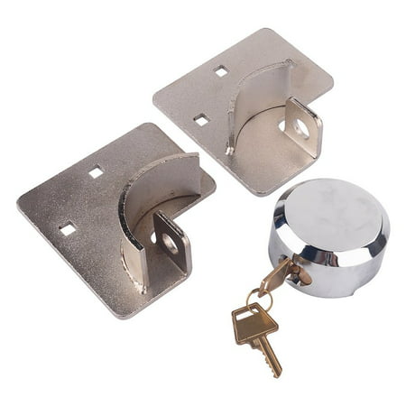 Heavy Duty Steel Padlock & Hasp Set,73mm High Security Hasp Shackle Lock for Security Door Garage Shed Van Lock,