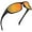 Frame: Matte Black/Lens: Scarlet Mirror, variant on Hiwassee Polarized Sport Sunglasses, UV Wrap Design