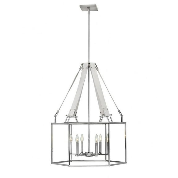 Hinkley Lighting 34206 Monroe 6 Light 26" Wide Lisa Mcdennon Taper Candle Style Chandelier