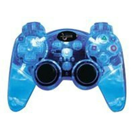 dreamGEAR Lava Glow Wired Controller - Gamepad - wired - blue, clear - for Sony PlayStation 3