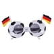 thumbnail image 1 of KAKOWELY Decoración de gafas de sol para fiesta, gafas con forma de balón de fútbol, gafas con bandera, accesorio para animar, 1 of 4