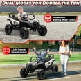 thumbnail image 3 of Joyracer 4WD 24 Volt Ride on Toys for Kids, 2 Seater Power UTV Wheels with Remote, Outdoor Toys with 4x200W Motor, LED Light, Bluetooth, Spring Suspension, White, 3 of 7