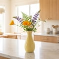 thumbnail image 5 of Unique Bargains Small Ceramic Bud Modern Cylinder Vase Yellow 2.4"L x 2.4"W x 5.1"H, 5 of 7