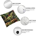thumbnail image 4 of COMIO Throw Pillow Covers,Pillowcases,Pillow Cases,Ancient Jungle Dinosaur, 2-Pc White, 4 of 6
