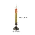 thumbnail image 2 of Raindrops 2Set Holiday Window Candles with Decorative Lighting in Golden Plastic Shape, 2 of 8