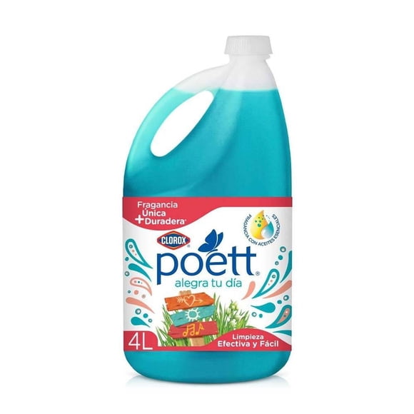 Limpiador Multiusos Aromatizante Poett Alegra tu Día 4 L