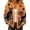 C32 Orange, variant on CONZONE Halloween Womens Cardigan Graphic Open Front Knit Cardigan Sweaters for Women Button Down Long Sleeve Fall Winter Outwear Coat