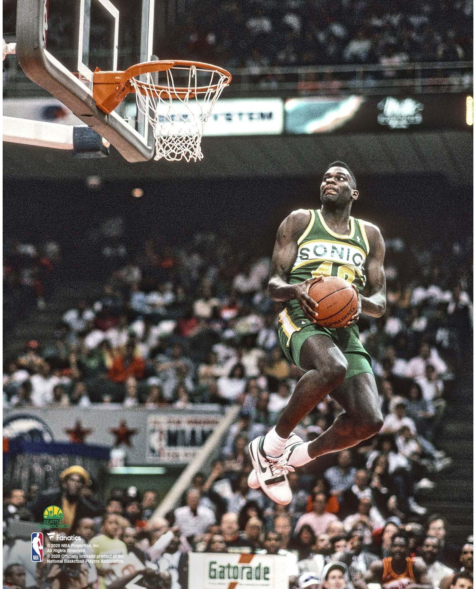 Shawn Kemp Seattle Supersonics NBA AllStar 1990 Slam Dunk Contest