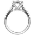 thumbnail image 3 of Bow Jewelry 14K White Gold Plated 1.8 Ct Brilliant Round Cut Accent Solitaire Engagement Ring - Eternity Wedding Band for Women - Romantic Gift for Her, 3 of 3