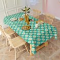 thumbnail image 3 of Green Daisy Flower Floral Pattern Rectangle Tablecloth 60"x102",Waterproof Polyester Rectangle Table Cloth, Wipeable Spillproof Polyester Tablecloth for Dining, Camping, Indoor and Outdoor, 3 of 6