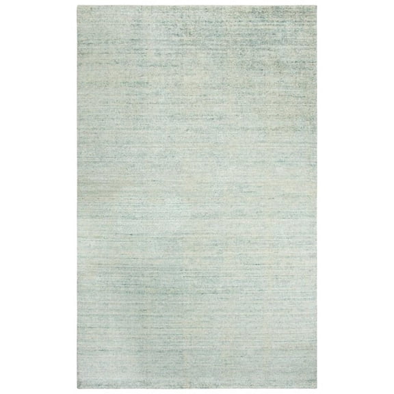 Alora Decor Demure 5' x 8' Solid Aqua/Aqua Hand-Loomed Area Rug