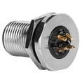 thumbnail image 2 of Conector hembra M12-F2-P4 para montaje en panel F2 M12 IP67, resistente al agua, adaptador de enchufe de 4 pines, 2 of 14