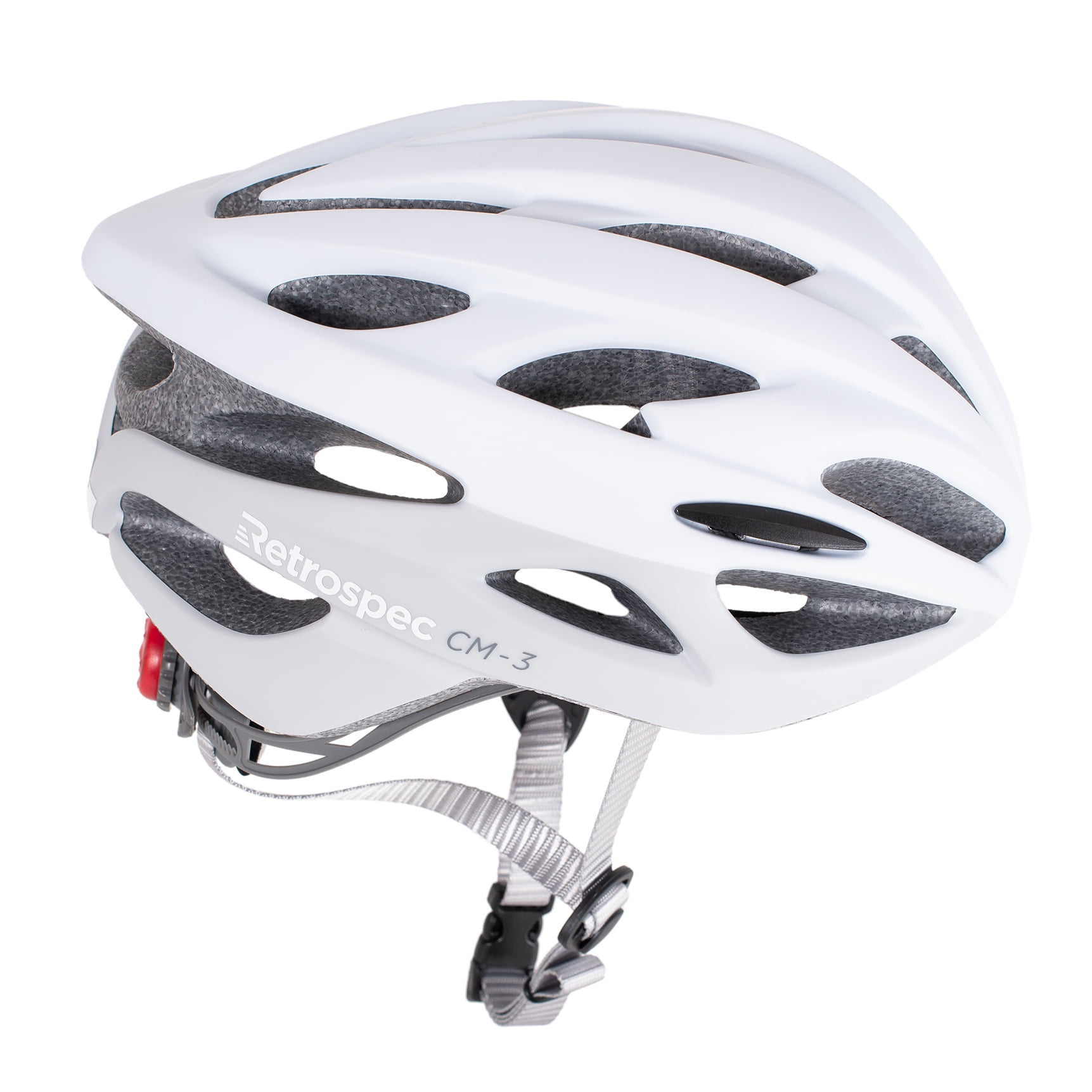 Retrospec CM-3 Bike Helmet with LED Safety Light Adjustable Dial and 24